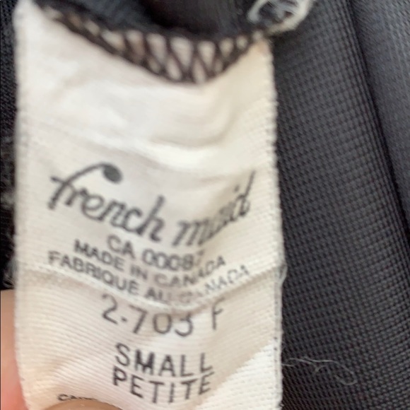 Vtg.French maid women’s black maxi half slip - Picture 4 of 4